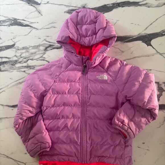 The North Face Kids Puffer Jacket - Purple and Pink - Picture 1 of 2